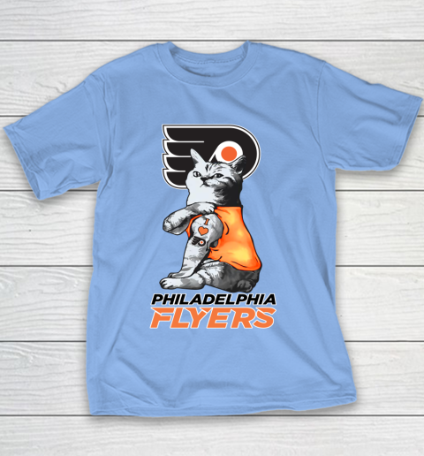 NHL My Cat Loves Philadelphia Flyers Hockey Youth T-Shirt 8