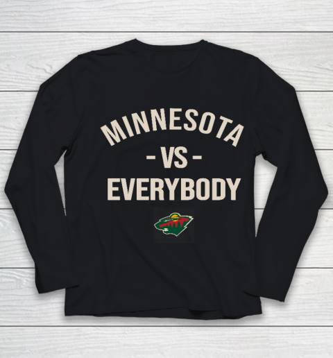 Minnesota Wild Vs Everybody Youth Long Sleeve
