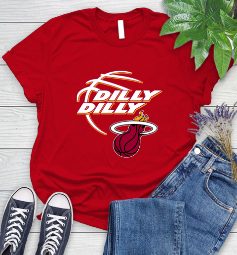 NBA Miami Heat Dilly Dilly Basketball Sports Women's T-Shirt 9