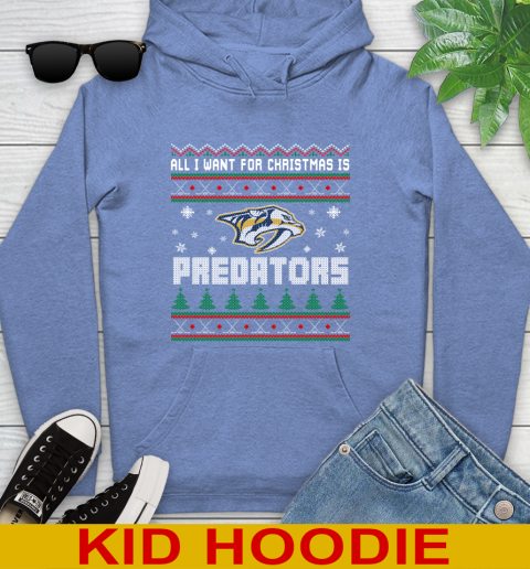 Nashville Predators NHL Hockey All I Want For Christmas Is My Team Sports 139