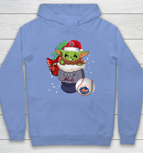New York Mets Christmas Baby Yoda Star Wars Funny Happy MLB Hoodie 11
