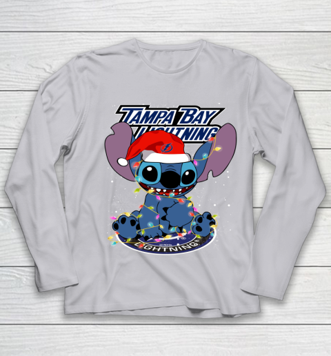 Tampa Bay Lightning NHL Hockey noel stitch Christmas Youth Long Sleeve 3