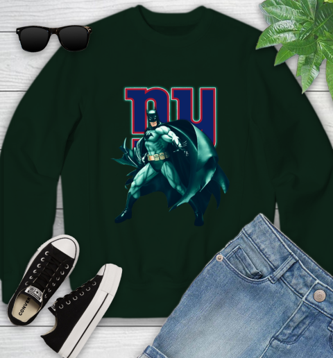 NFL Batman Football Sports New York Giants Youth Sweatshirt 10