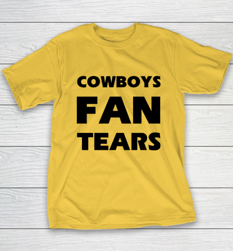 Cowboys Fan Tears Youth T-Shirt 4