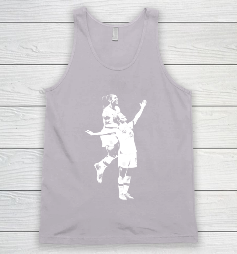 Megan Rapinoe and Alex Morgan Victory Pose  The White Stencil Tank Top 3