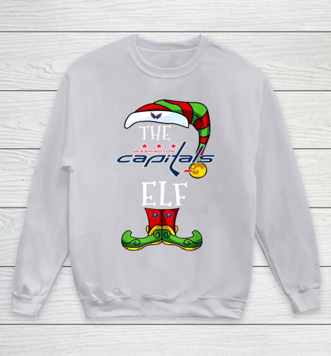 Washington Capitals Christmas ELF Funny NHL Youth Sweatshirt 3