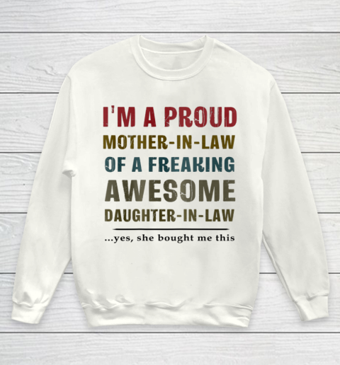Mother's Day Awesome Mother In Law Funny Youth Sweatshirt