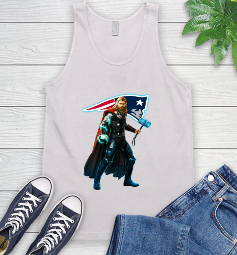 NFL Thor Avengers Endgame Football New England Patriots Tank Top