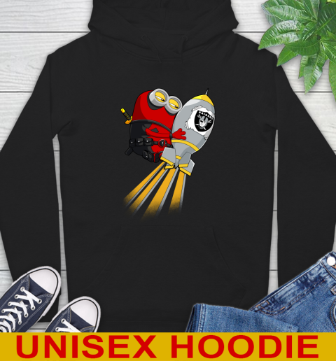 NFL Football Oakland Raiders Deadpool Minion Marvel Shirt Hoodie