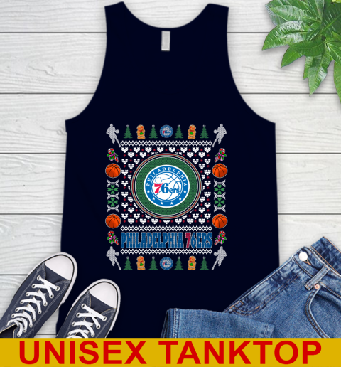 Philadelphia 76ers Merry Christmas NBA Basketball Loyal Fan Tank Top 2