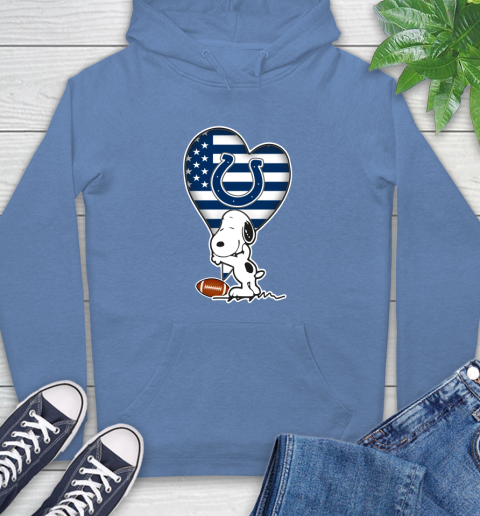 Indianapolis Colts NFL Football The Peanuts Movie Adorable Snoopy Hoodie 11