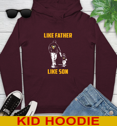 Pittsburgh Penguins NHL Hockey Like Father Like Son Sports Youth Hoodie 7