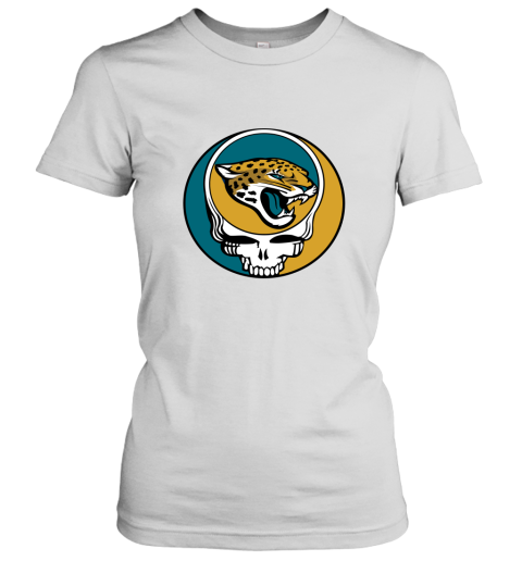 NFL Team Jacksonville Jaguars x Grateful Dead Logo Band Women's T-Shirt