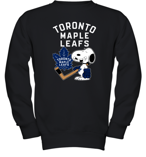 Toronto Maple Leafs Ice Hockey Broken Teeth Snoopy NHL Youth Sweatshirt