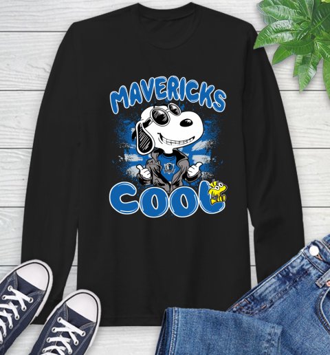 NBA Basketball Dallas Mavericks Cool Snoopy Shirt Long Sleeve T-Shirt