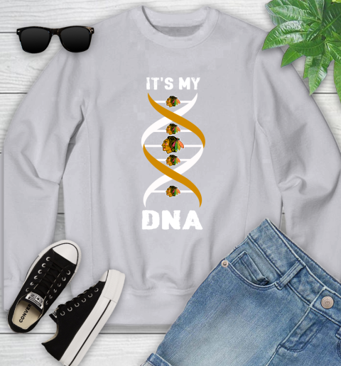 Chicago Blackhawks NHL Hockey It's My DNA Sports Youth Sweatshirt 3