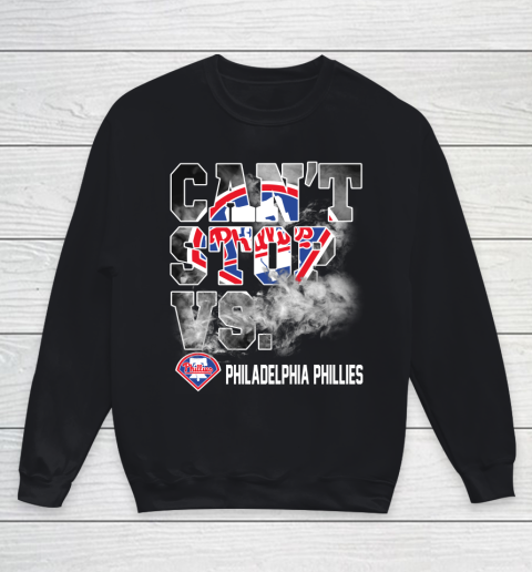 MLB Philadelphia Phillies Baseball Can't Stop Vs Phillies Youth Sweatshirt