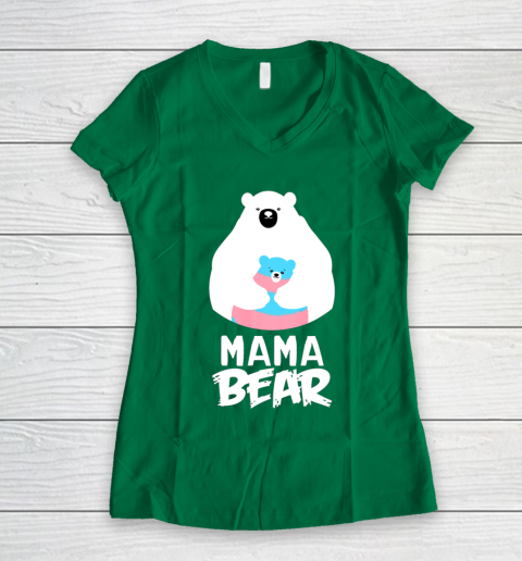 Mama Bear Transgender Shirt LGBT Pride Women's V-Neck T-Shirt 3