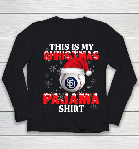 San Diego Padres This Is My Christmas Pajama Shirt MLB Youth Long Sleeve