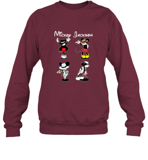rsdx mickey jackson four style dance micheal jackson sweatshirt 35 front maroon