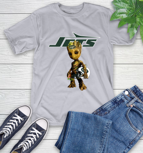 New York Jets NFL Football Groot Marvel Guardians Of The Galaxy T-Shirt 6