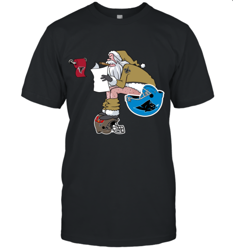 Santa Claus New Orleans Saints Shit On Other Teams Christmas Unisex Jersey Tee