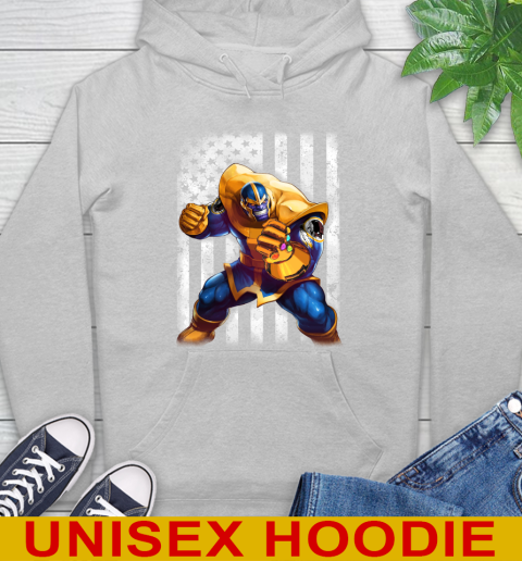 NFL Football Washington Redskins Thanos Marvel American Flag Shirt Hoodie 6