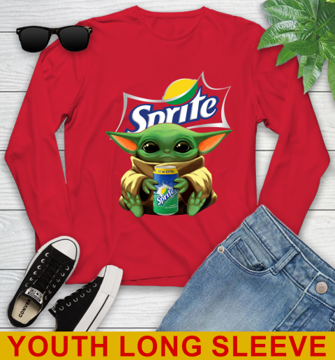 Star Wars Baby Yoda Hugs Sprite Soft Drink Shirt 132