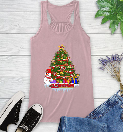 San Francisco 49ers Merry Christmas NFL Football Sports Racerback Tank 11