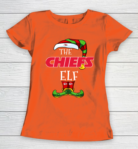 Kansas City Chiefs Christmas ELF Funny NFL Women's T-Shirt 4 Kansas City Chiefs Christmas ELF Funny NFL Women's T-Shirt - Image 4
