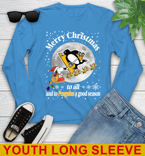 Pittsburgh Penguins Merry Christmas To All And To Penguins A Good Season NHL Hockey Sports Youth Long Sleeve 8
