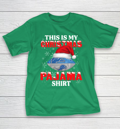 Detroit Lions This Is My Christmas Pajama Shirt NFL T-Shirt 5