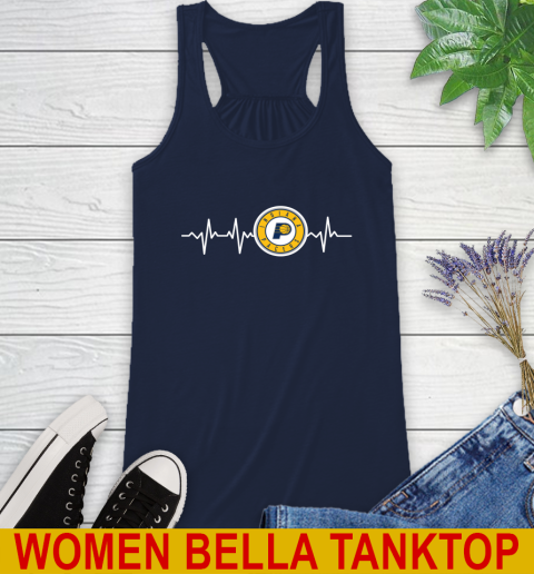 Indiana Pacers NBA Basketball Heart Beat Shirt Racerback Tank - Image 10