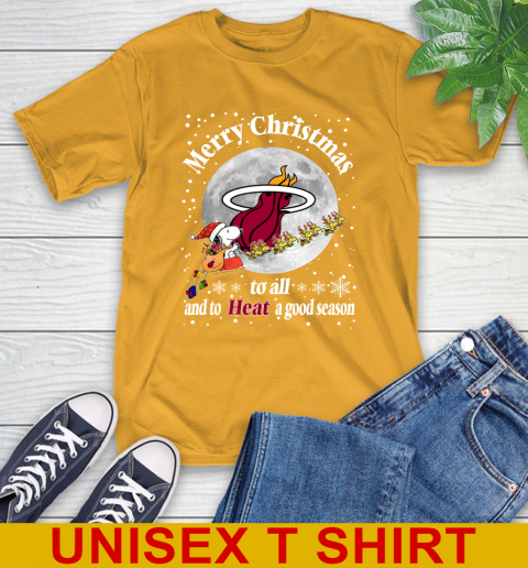 Miami Heat Merry Christmas To All And To Heat A Good Season NBA Basketball Sports T-Shirt 2
