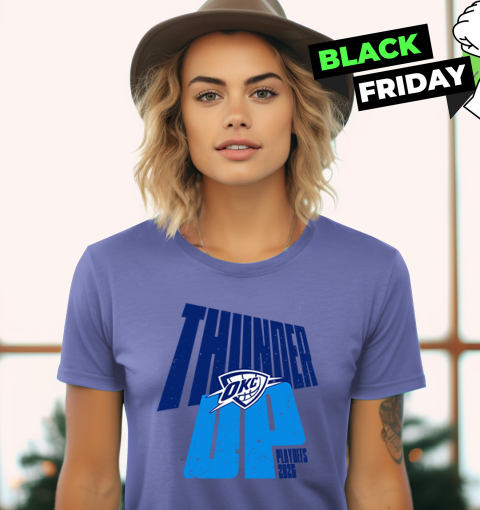 Oklahoma City Thunder Up Playoffs 2025 Women's T-Shirt