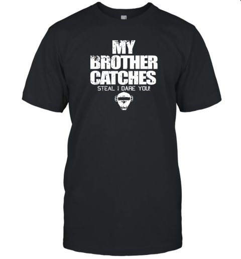 Cool Baseball Catcher Funny Shirt Cute Gift Brother Sister Unisex Jersey Tee