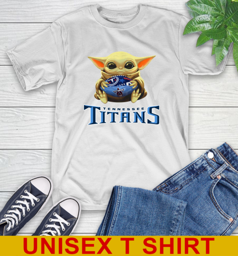 NFL Football Tennessee Titans Baby Yoda Star Wars Shirt T-Shirt