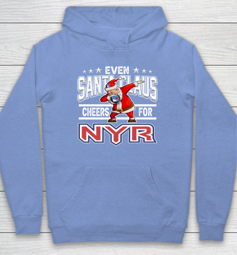 New York Rangers Even Santa Claus Cheers For Christmas NHL Hoodie 8