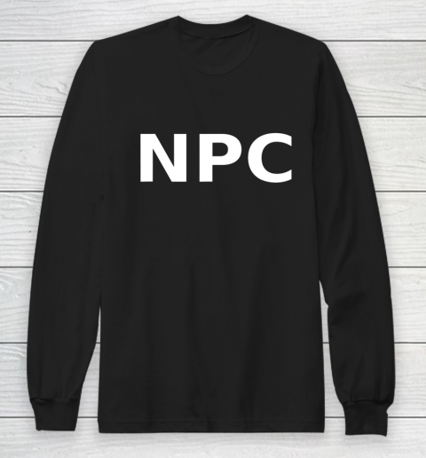 NPC T Shirt. Board Games Role Playing Halloween LARP RPG Long Sleeve T-Shirt
