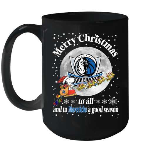 Dallas Mavericks Merry Christmas To All And To Mavericks A Good Season NBA Basketball Sports Ceramic Mug 15oz