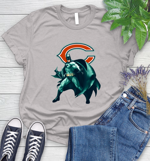NFL Batman Football Sports Chicago Bears Women's T-Shirt 10
