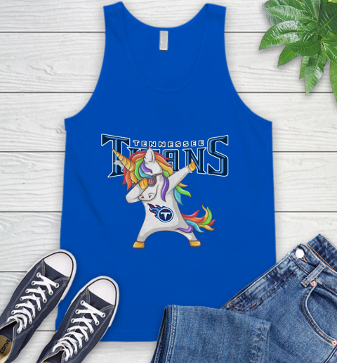 Tennessee Titans NFL Football Funny Unicorn Dabbing Sports Tank Top 5