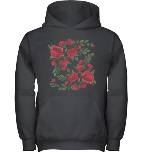 rose patch hoodie