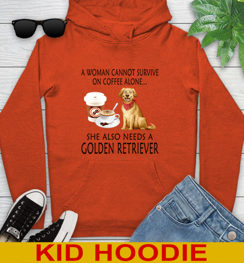 Women cannot survive on coffee alone she also need a GOLDEN tshirt 114