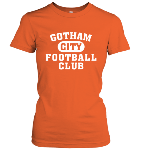 NEW YORK JETS GOTHAM CITY yule new york jets gotham city ladies t shirt 20 front orange