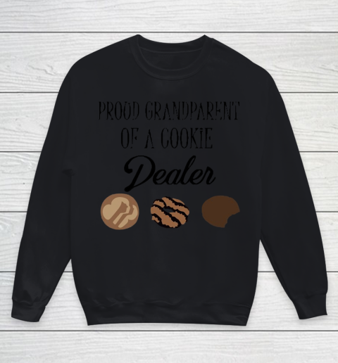 Grandpa Funny Gift Apparel  Prood Grandpatrent Of A Cookie Dealer Youth Sweatshirt