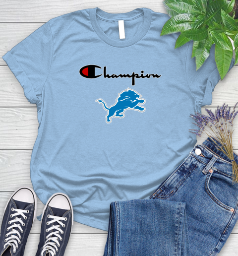 NFL Football Detroit Lions Champion Shirt Women's T-Shirt 6