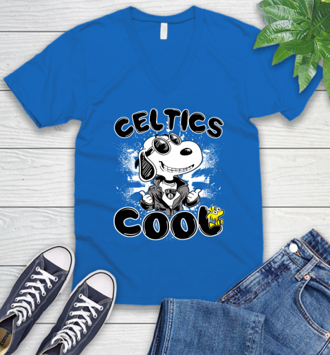 NBA Basketball Brooklyn Nets Cool Snoopy Shirt V-Neck T-Shirt 5
