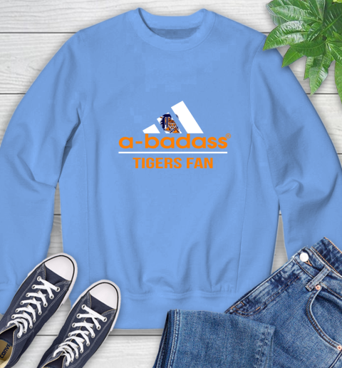 MLB A Badass Detroit Tigers Fan Adidas Baseball Sports Sweatshirt 11
