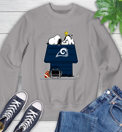 Los Angeles Rams NFL Football Snoopy Woodstock The Peanuts Movie Sweatshirt 5